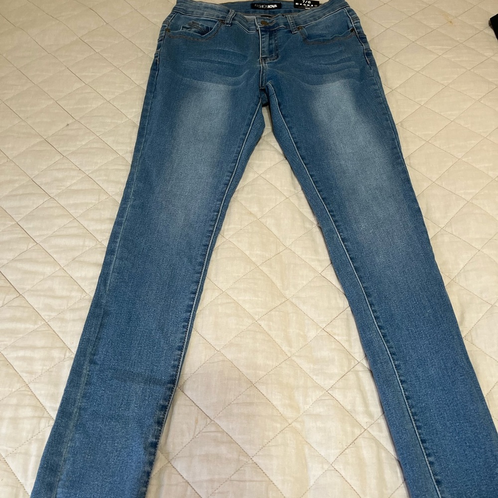 Fashion Nova Let's Get Carried Away Skinny Jeans